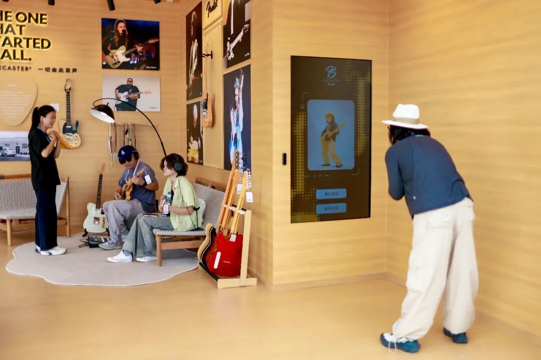 Hands-on trial inside the pop-up space