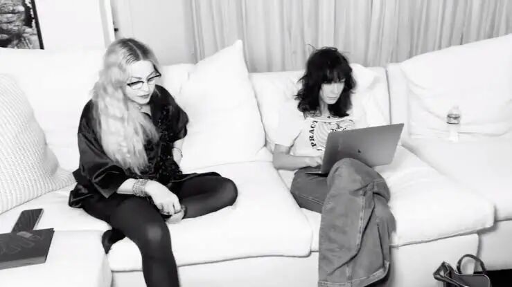 Madonna and Diablo Cody during their collaboration