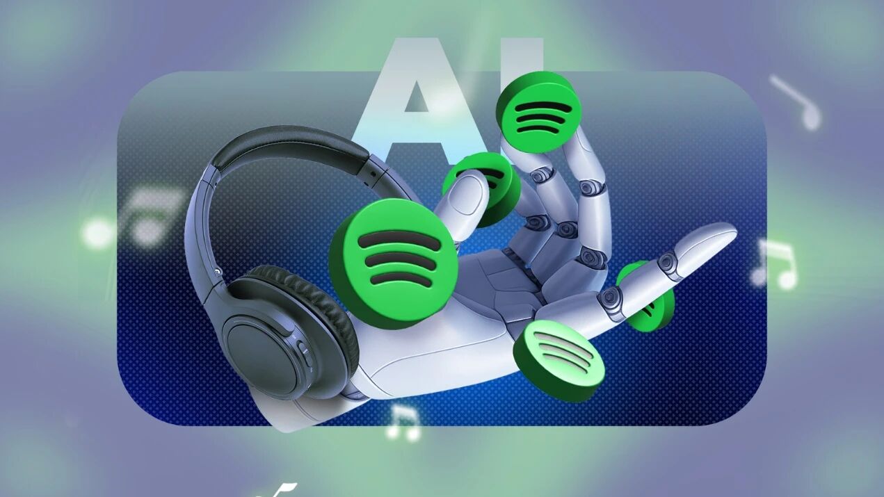 Concept image of AI meeting Spotify